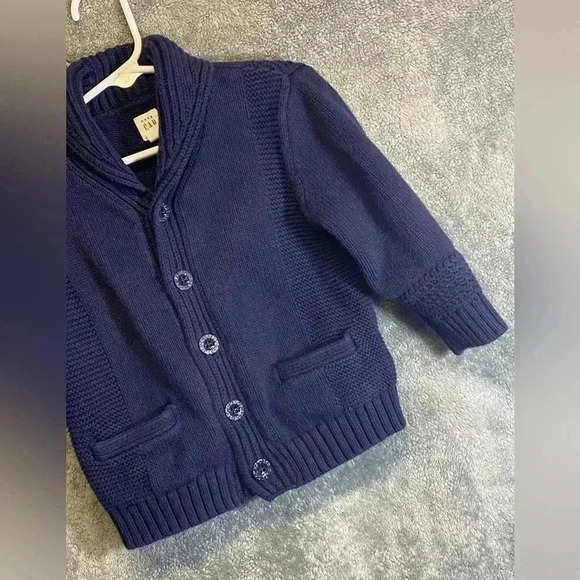 Baby Gap‎ button down navy sweater cardigan size 18-24 months - Picture 6 of 8